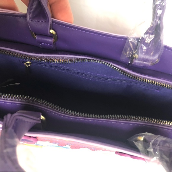 Disney Little Mermaid Ariel, Flounder, Sebastian Floral Handbag/Crossbody - NWT - Picture 10 of 11